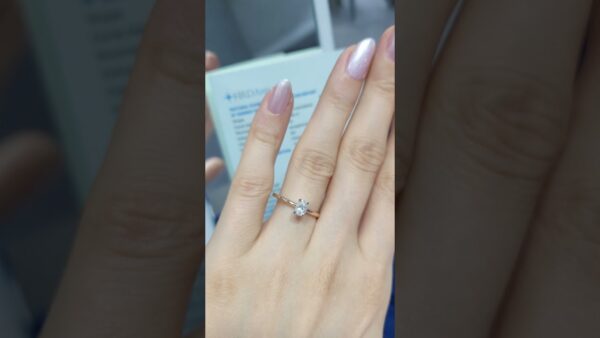Pırlanta 0,36 Ct D Renk HRD Sertifikalı Oval Tektaş Yüzük ürün videosu