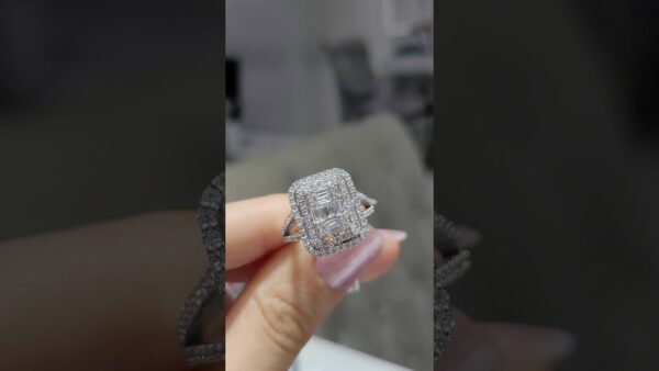 Pırlanta 0,98 Ct Baget Yüzük ürün videosu