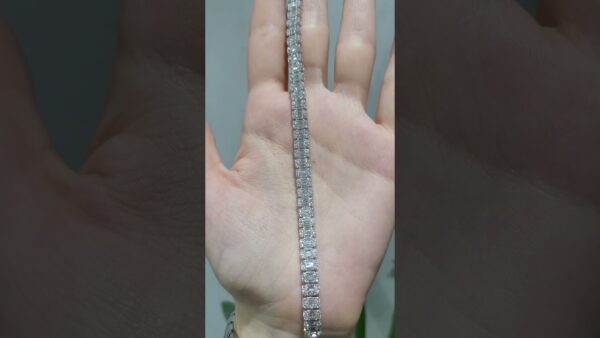 Pırlanta 4,85 Ct Baget Suyolu Bileklik ürün videosu