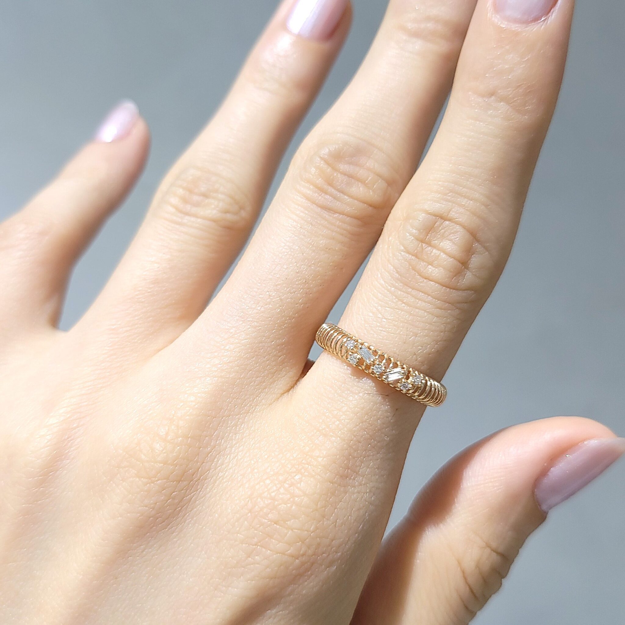 Outlet Pırlanta 0,08 Ct Fantezi Yüzük