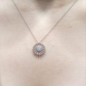 Outlet Pırlanta 0,07 Ct Yuvarlak Kolye