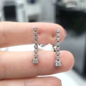 Outlet Pırlanta 0,40 Ct Fantezi Küpe