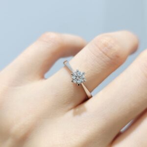 Outlet Pırlanta 0,40 Ct HRD Sertifikalı Tektaş Yüzük