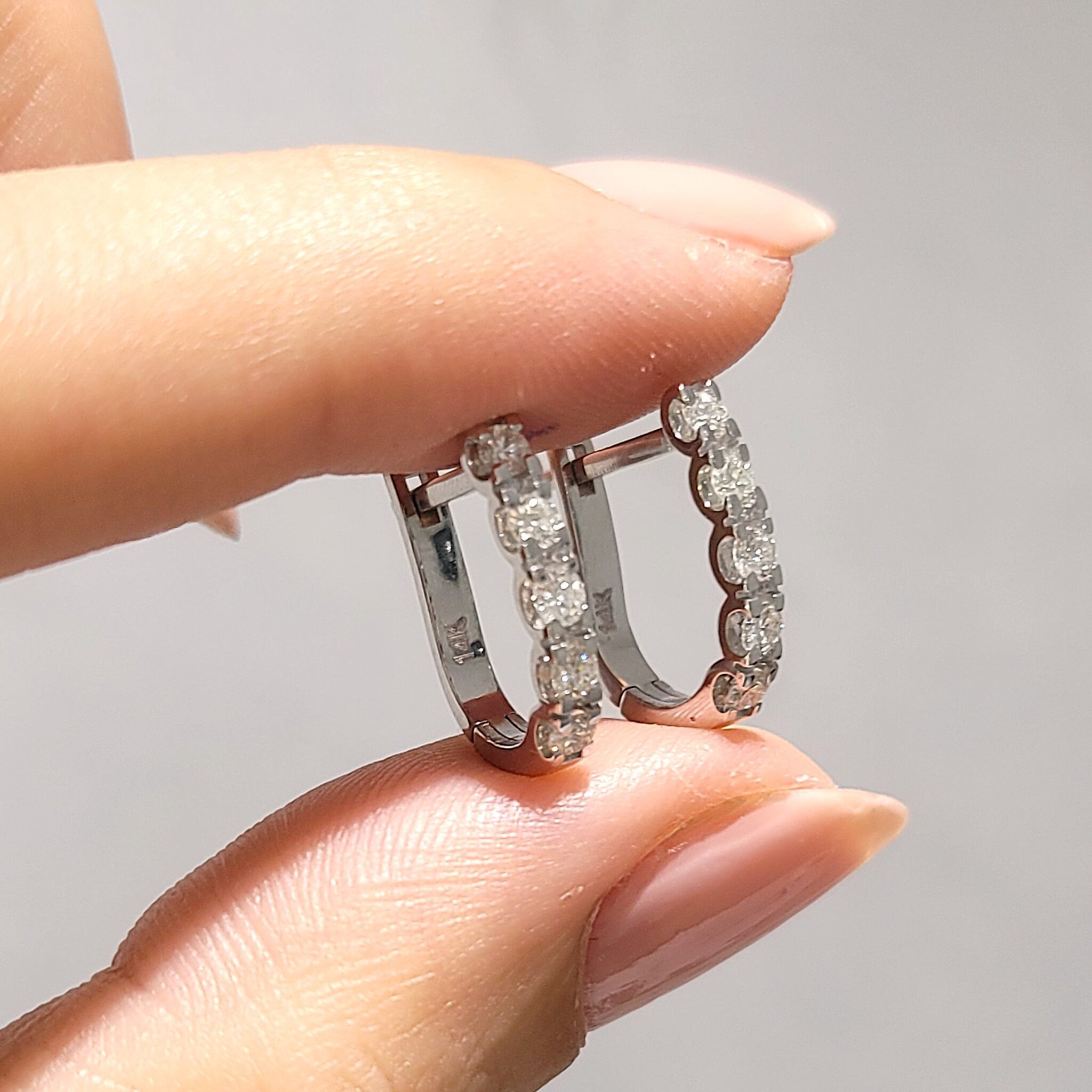 Outlet Pırlanta 0,46 Ct Beştaş Küpe