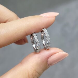 Outlet Pırlanta 0,48 Ct Halka Küpe