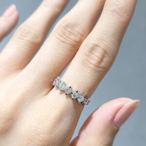 Outlet Pırlanta 0,61 Ct Yarımtur Yüzük