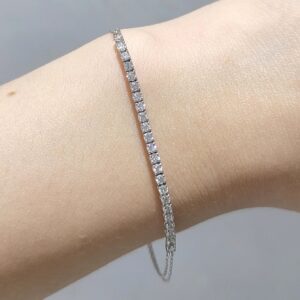 Outlet Pırlanta 0,71 Ct Yarım Su Yolu Bileklik