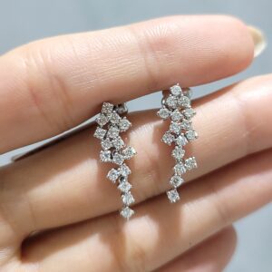 Outlet Pırlanta 0,86 Ct Fantezi Küpe