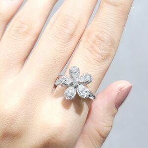 Outlet Pırlanta 0,91 Ct Çiçek Yüzük