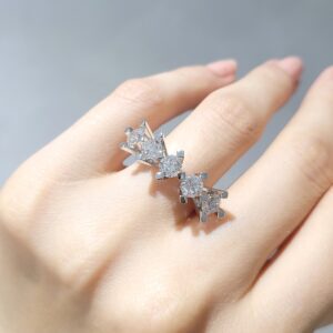 Outlet Pırlanta 2,05 Ct HRD Sertifikalı Beştaş Yüzük