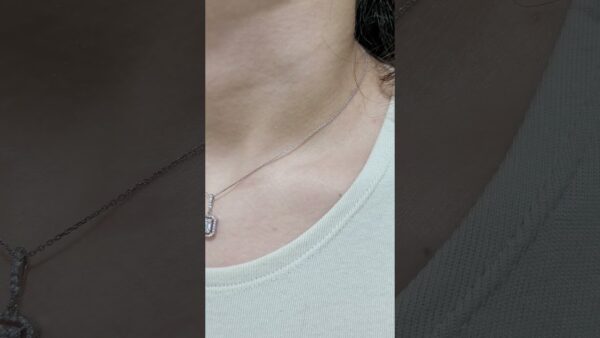 0.37 Ct Baguette Diamond Necklace product video