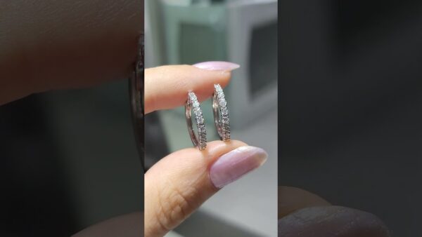 Pırlanta 0,49 Ct Halka Küpe ürün videosu