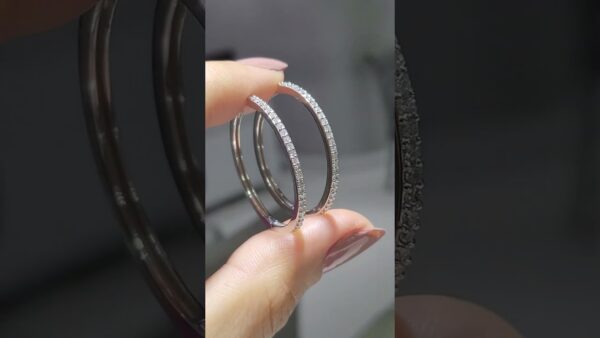 Pırlanta 0,56 Ct Halka Küpe ürün videosu
