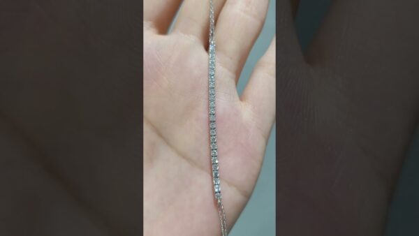 Pırlanta 0,71 Ct Yarım Su Yolu Bileklik ürün videosu