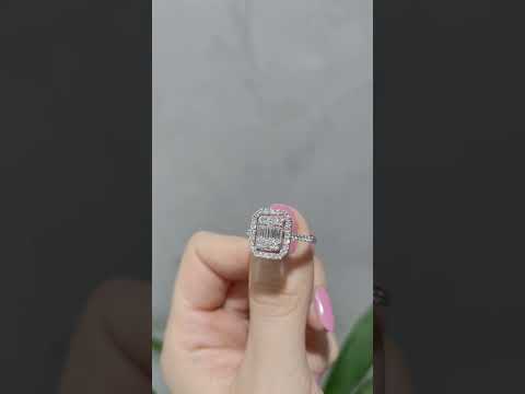 Pırlanta 0,92 Ct Baget Yüzük ürün videosu