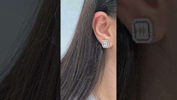1.86 Ct Baguette Diamond Earrings product video