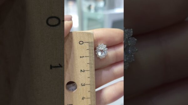 2.78 Ct Diamond and White Topaz Earrings product video