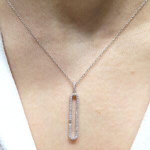 Outlet Pırlanta 0,24 Ct Zarif Kolye TP00017
