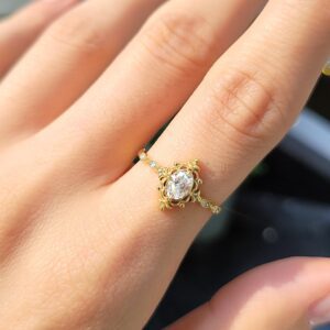 Outlet Pırlanta 0,32 Ct D Renk HRD Sertifikalı Oval Tektaş Yüzük