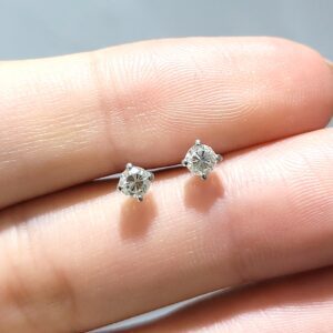 Outlet Pırlanta 0,33 Ct Tektaş Küpe KP02817