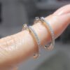 Outlet Pırlanta 0,39 Ct Halka Küpe KP02874