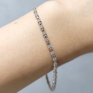 Outlet Pırlanta 0,47 Ct Rose Renk Pırlanta Bileklik