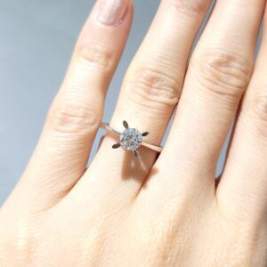 Outlet Pırlanta 0,60 Ct HRD Sertifikalı Tektaş Yüzük YZ10374