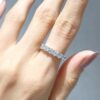 Pırlanta 1,35 Ct HRD Sertifikalı Yarımtur Yüzük YZ10398