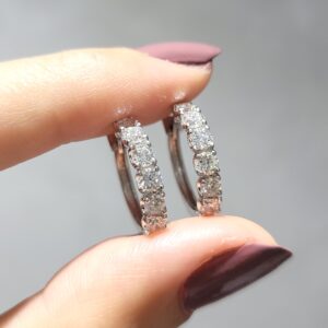 Outlet Pırlanta 1,37 Ct Halka Küpe