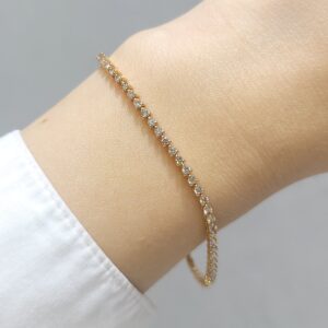 Outlet Pırlanta 1,45 Ct Suyolu Bileklik BL01397