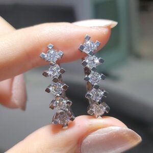 Outlet Pırlanta 1,82 Ct Beştaş Küpe KP02871