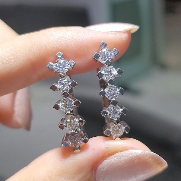 Pırlanta 1,80 Ct Beştaş Küpe KP03184