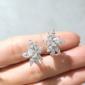 Outlet Pırlanta 2,11 Ct Markiz Ve Damla Küpe