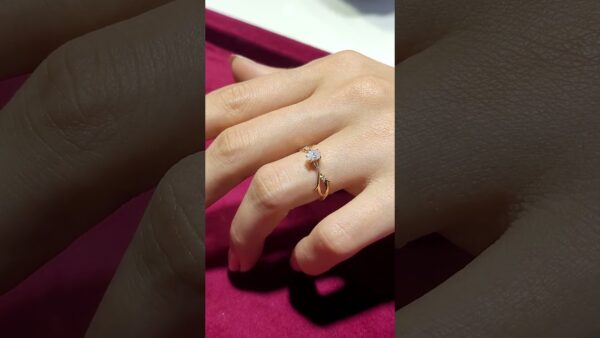 0.33 Ct Oval Solitaire Diamond Ring product video