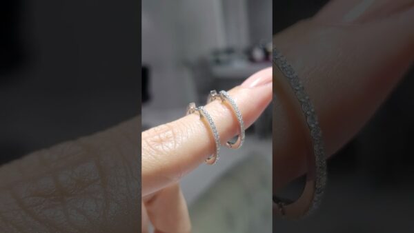 Pırlanta 0,39 Ct Halka Küpe ürün videosu