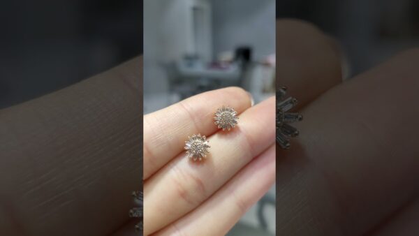 0.39 Ct Delicate Diamond Earrings product video