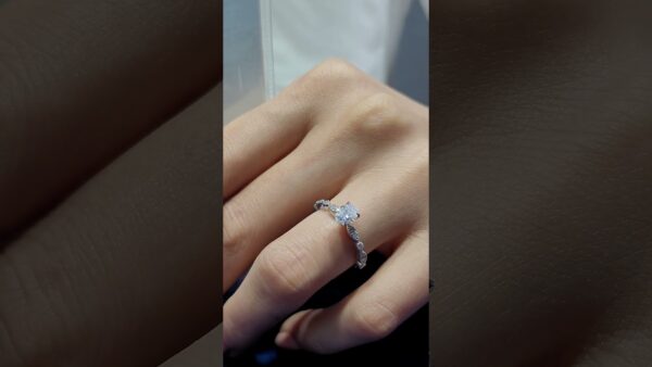 0.69 Ct HRD-Certified Oval Solitaire Diamond Ring product video