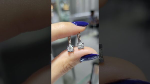 0.74 Ct Solitaire Diamond Earrings product video