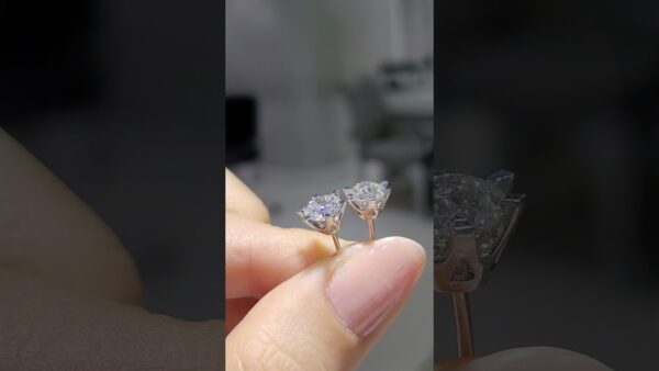 2.01 Ct Solitaire Diamond Earrings product video