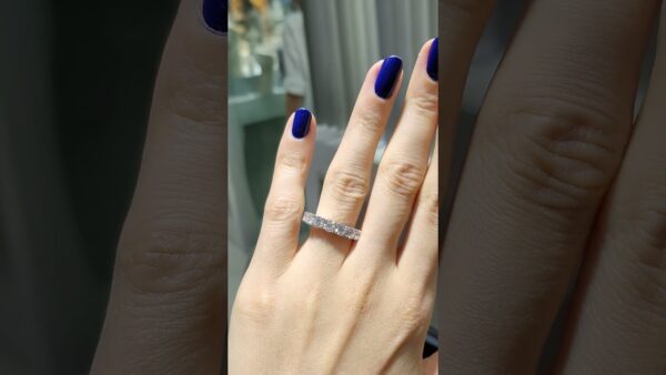 2.12 Ct HRD-Certified Half-Eternity Diamond Ring product video