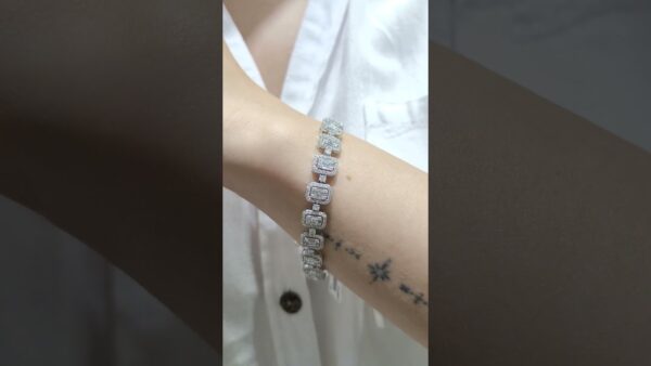 5.58 Ct Baguette Diamond Bracelet product video
