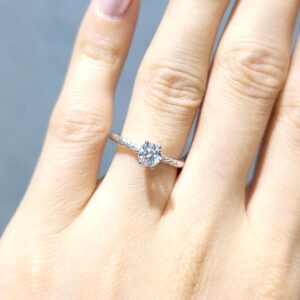 Pırlanta 0,50 Ct D Renk Tektaş Yüzük YZ10391