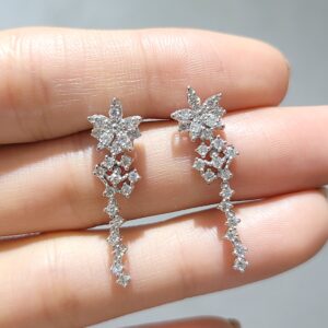 Outlet Pırlanta 0.77 Ct Küpe KP02766