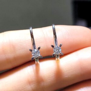 Outlet Pırlanta 0,38 Ct HRD Sertifikalı Tektaş Küpe KP02894