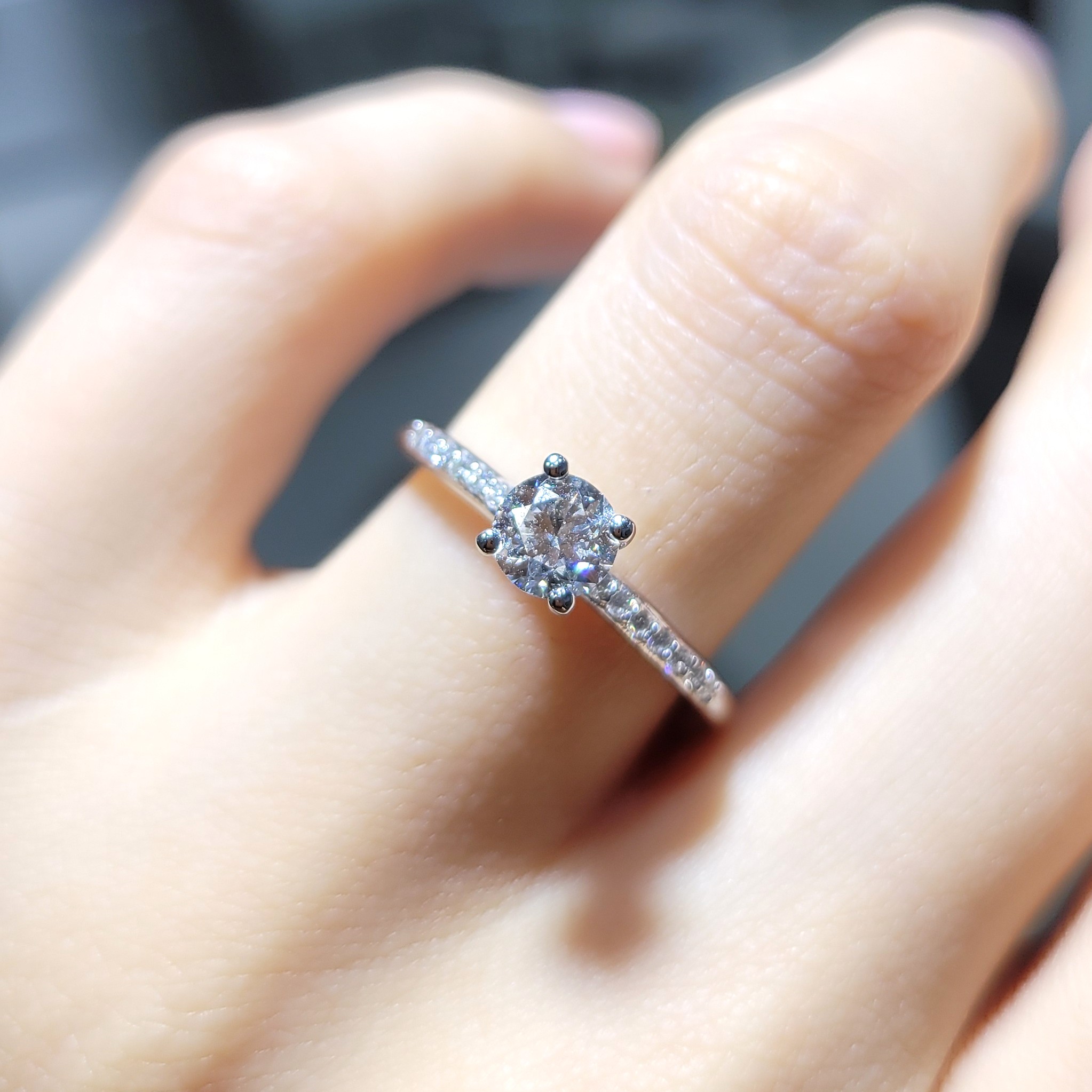 Outlet Pırlanta 0,60 Ct HRD Sertifikalı D Renk Tektaş Yüzük YZ10439