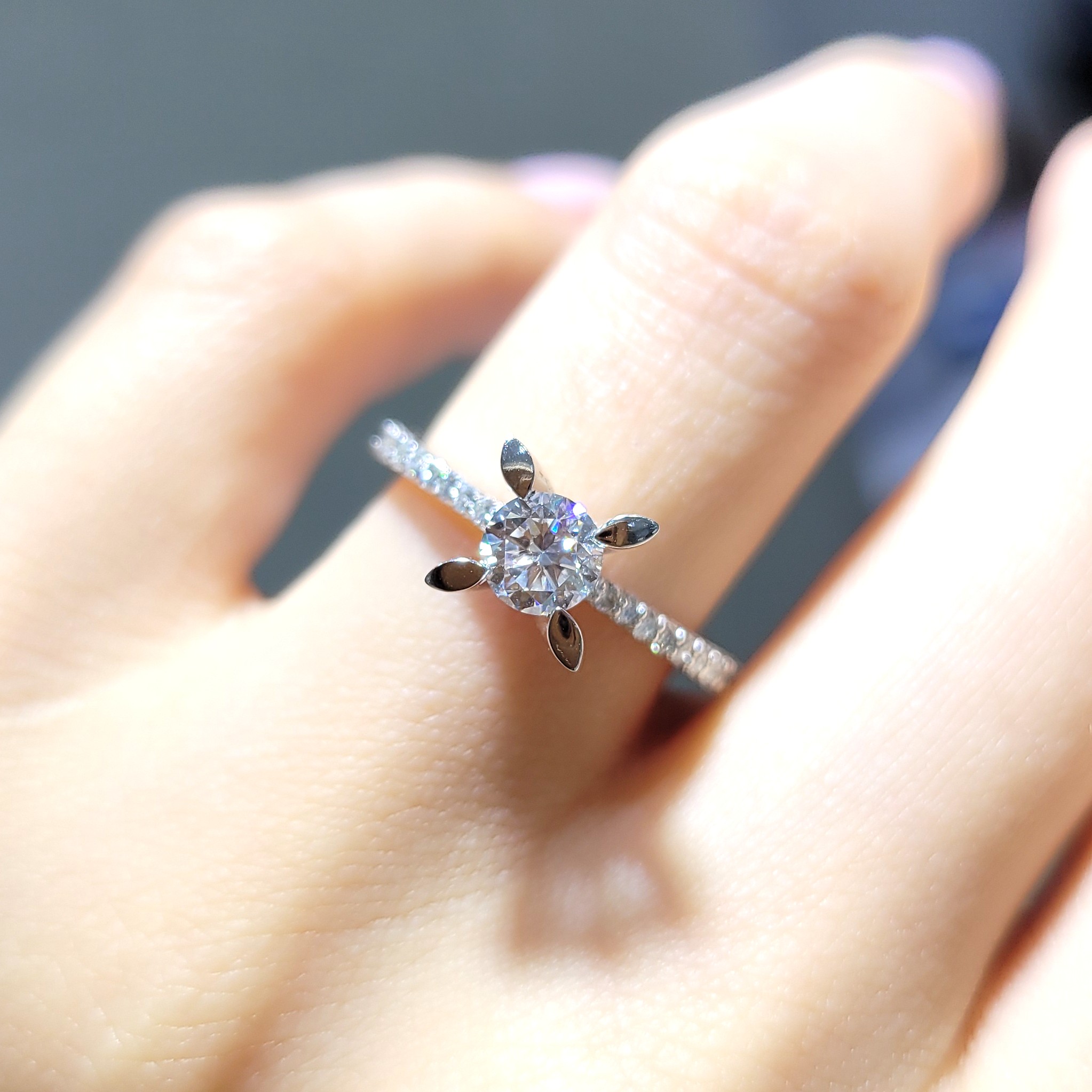 Outlet Pırlanta 0,73 Ct Tektaş Yüzük YZ10438