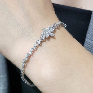 Outlet Pırlanta 0,93 Ct Zarif Bileklik BL01377