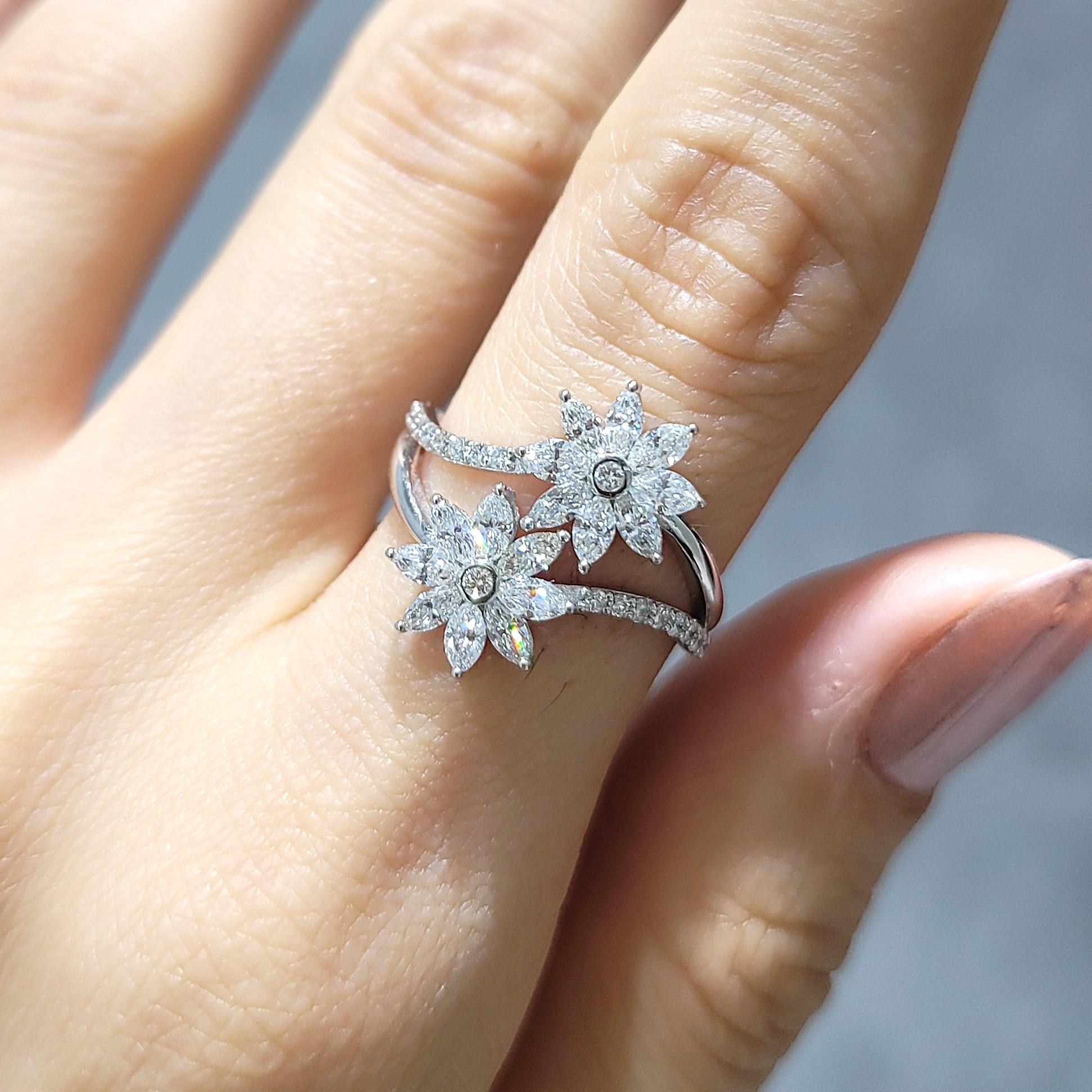 Outlet Pırlanta 0,99 Ct Tasarım Yüzük KR00850