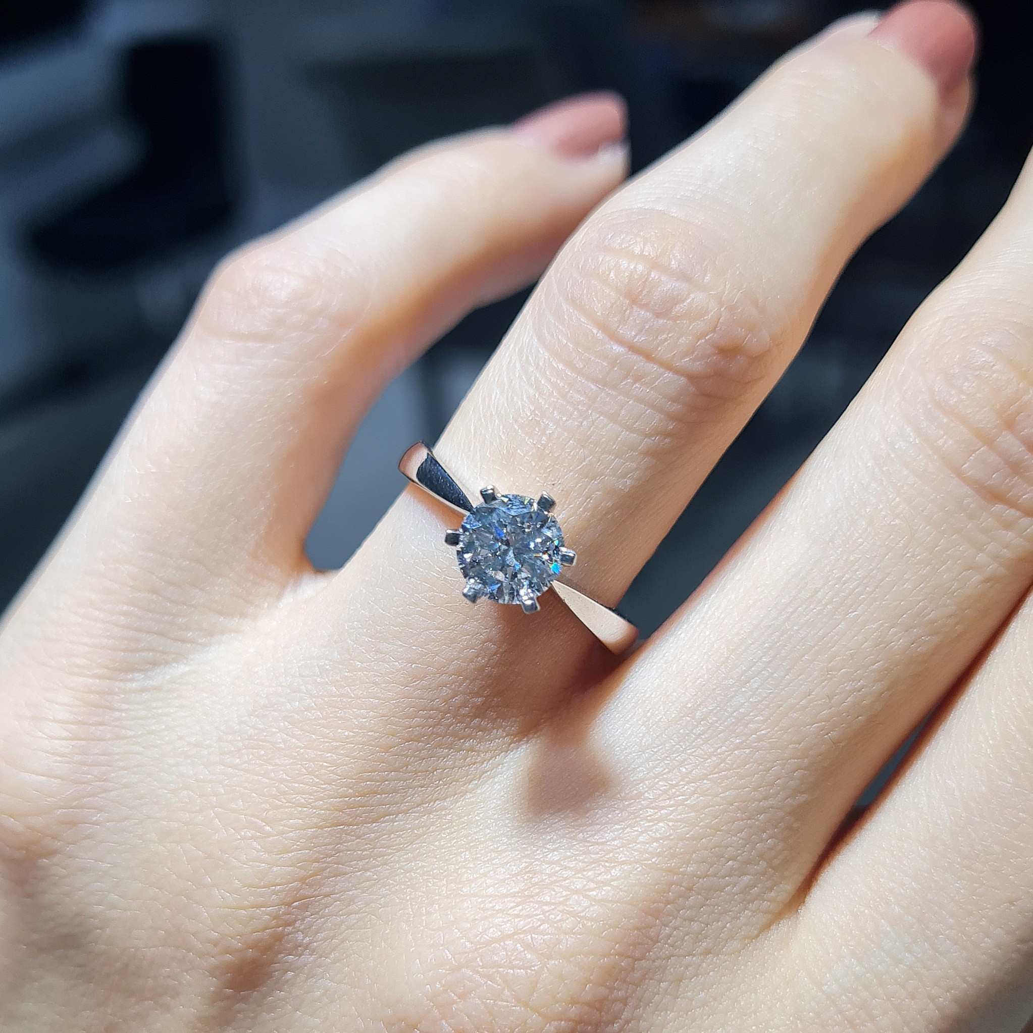 Outlet Pırlanta 1,00 Ct GIA Sertifikalı Tektaş Yüzük YZ10385