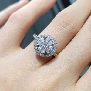 Outlet Pırlanta 1,11 Ct Fantezi Yüzük KR00853